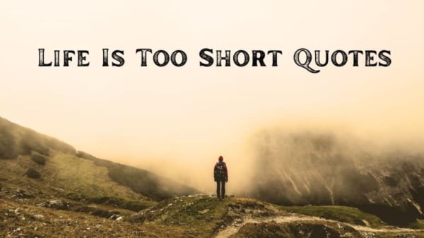 life is too short