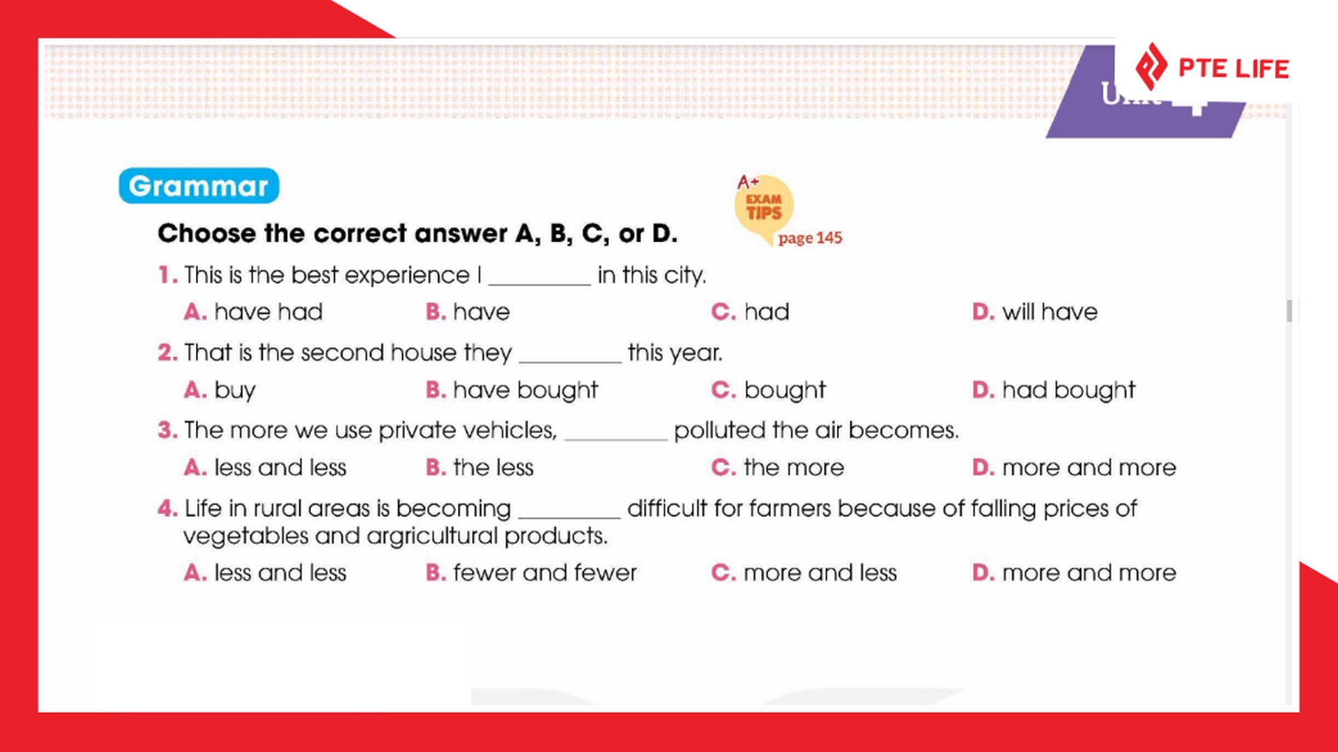 Hướng dẫn giải bài tập tiếng Anh 12 Unit 4 Looking Back 6 Yêu cầu của bài tập Grammar tiếng Anh 12 Unit 4 Looking Back trong sách giáo khoa
