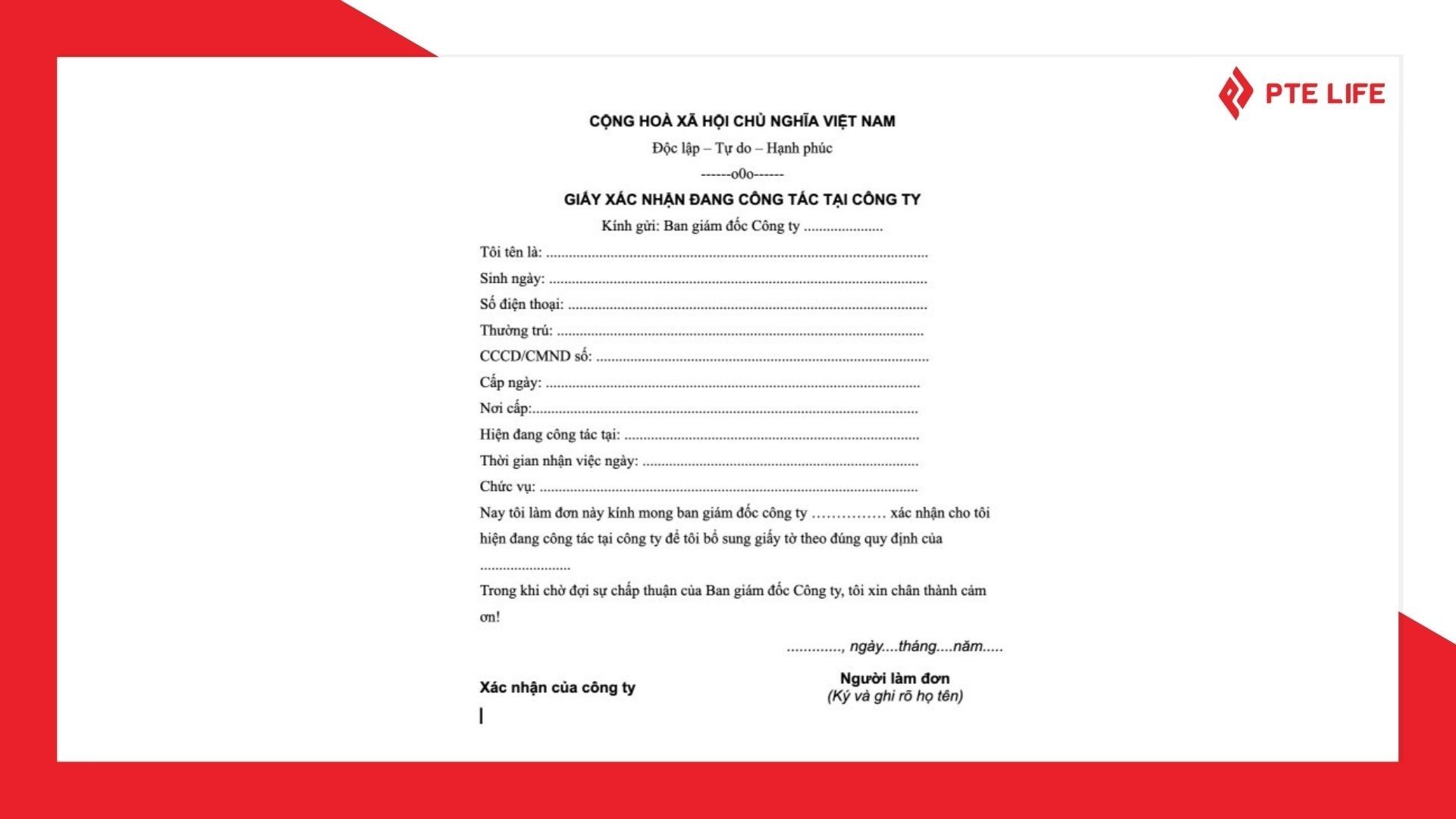 Tổng hợp mẫu giấy xác nhận việc làm xin visa chuẩn 2026 1 Giấy xác nhận việc làm xin visa