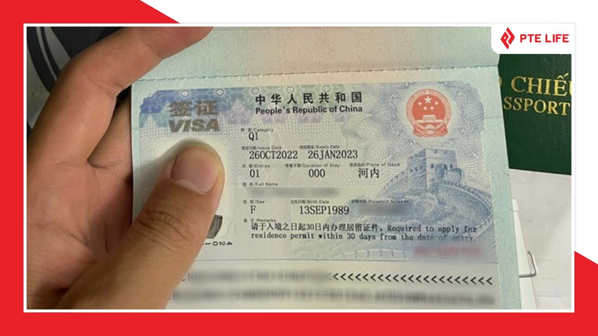 Visa thăm thân Trung Quốc Q1