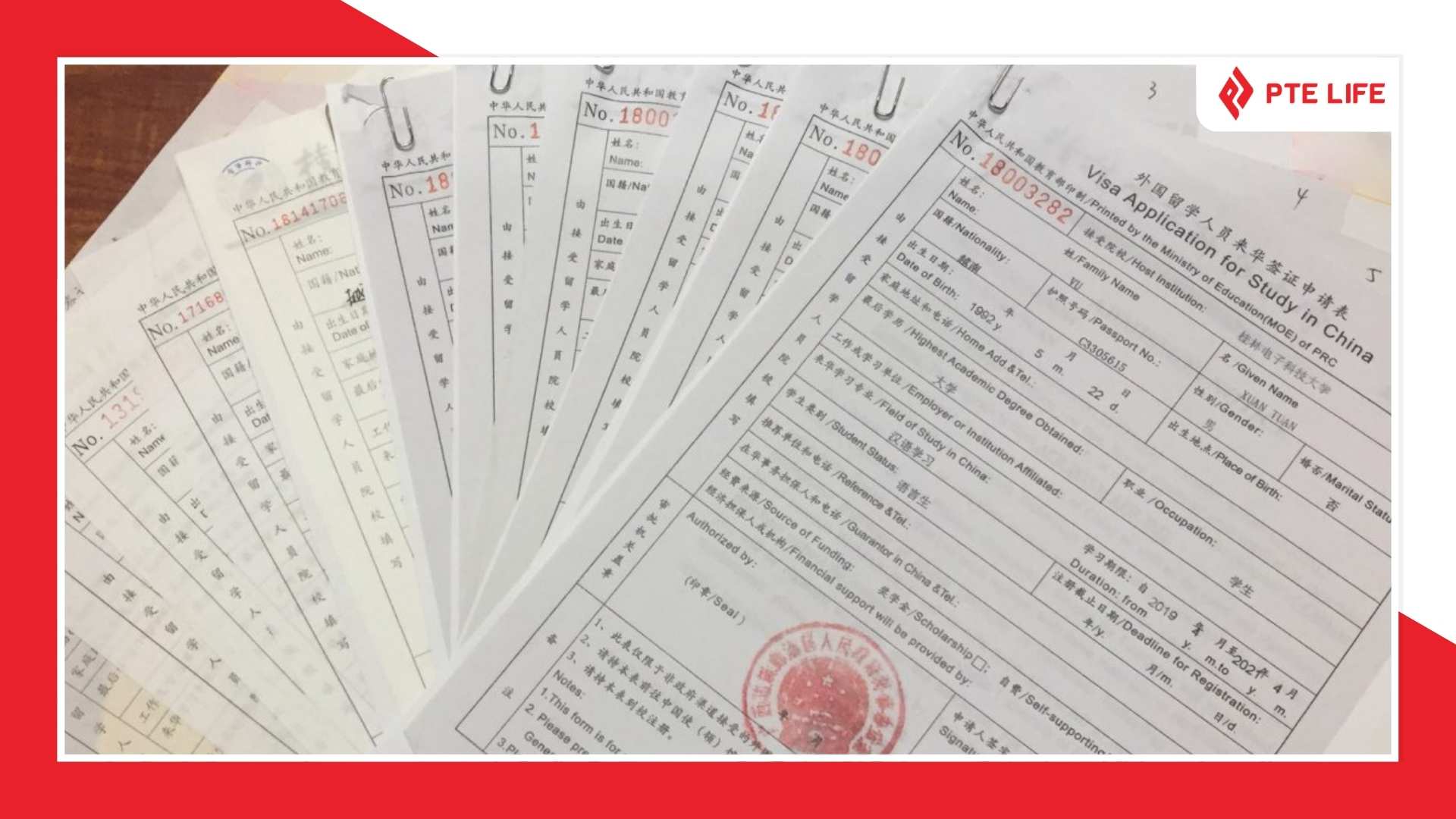  Đơn xin thị thực JW201 hoặc JW202 là giấy tờ bắt buộc trong hồ sơ xin visa du học Trung