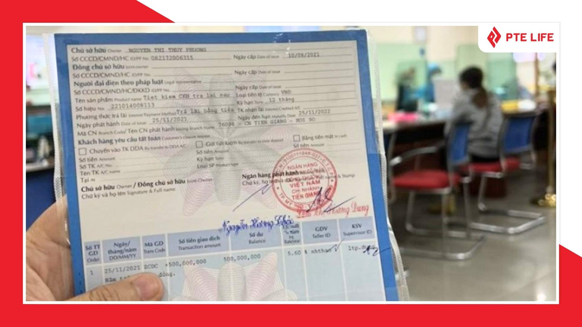 Sổ tiết kiệm chứng minh tài chính khi xin visa Phần Lan