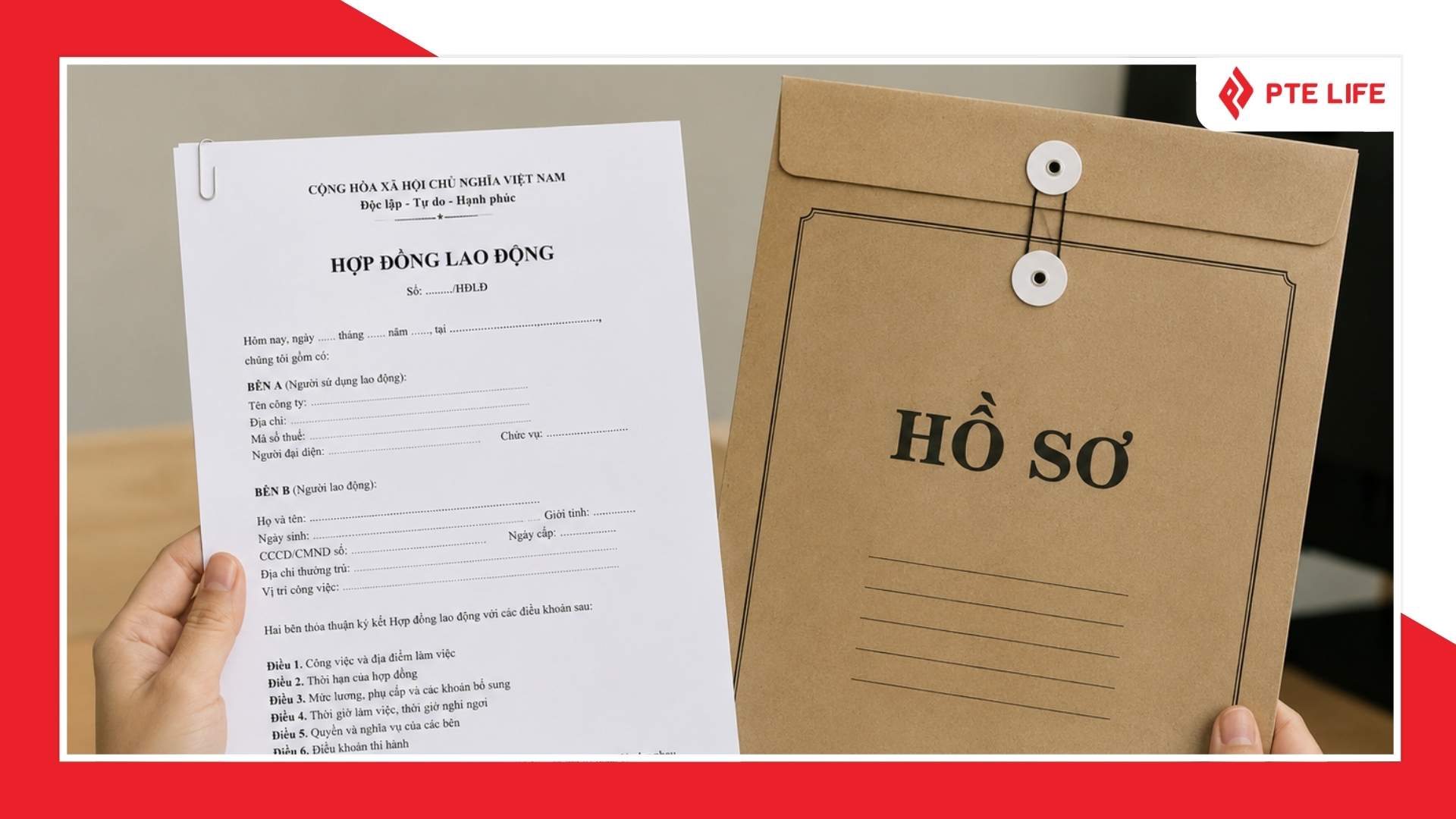 Xin visa đi Pháp cần giấy tờ gì? Cập nhật mới nhất 2026 2 Người lao động cần có giấy tờ hợp đồng để chứng minh công việc khi xin visa Pháp