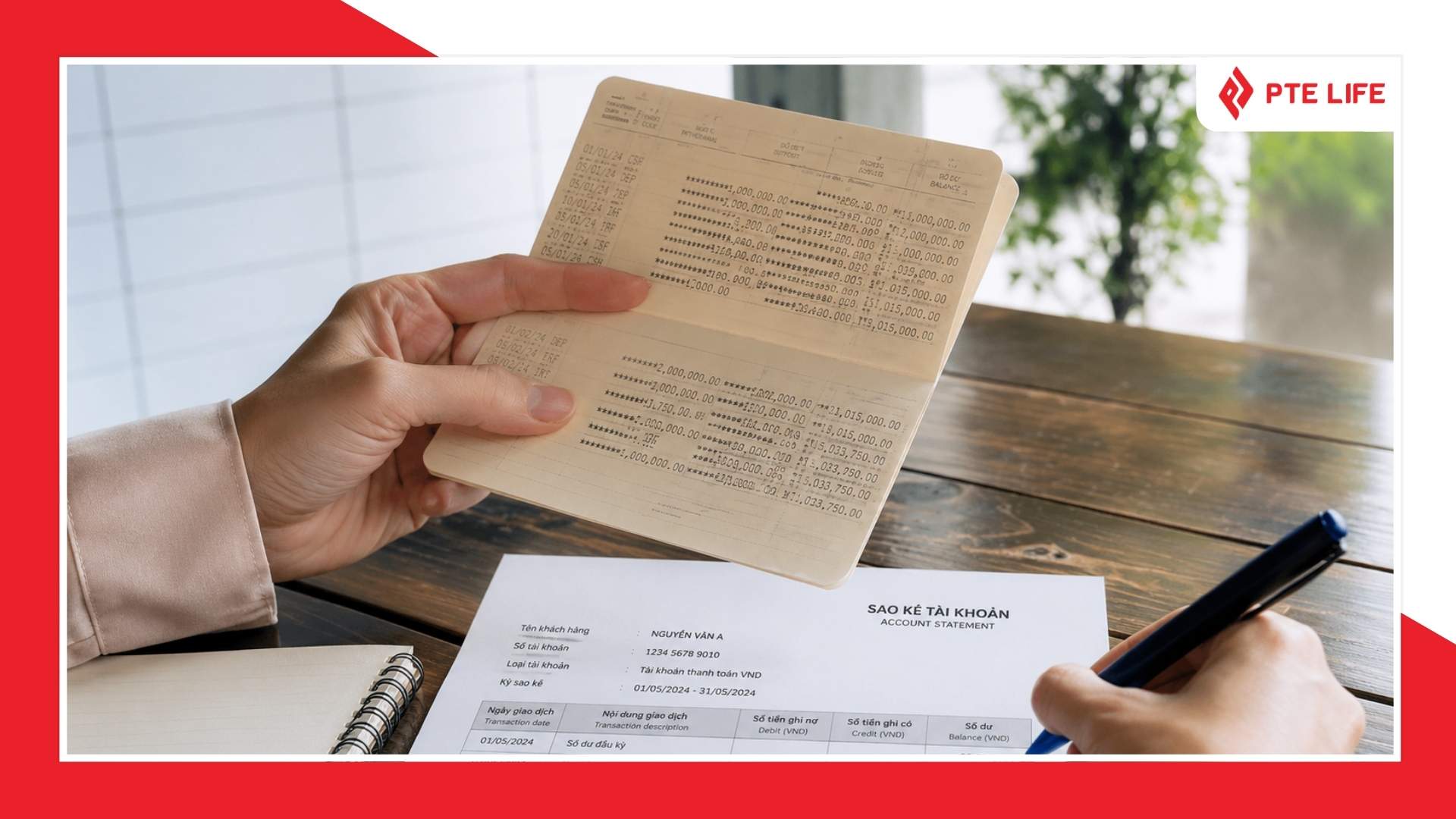 Xin visa đi Pháp cần giấy tờ gì? Cập nhật mới nhất 2026 3 Hồ sơ chứng minh tài chính nên có sổ tiết kiệm, sao kê tài khoản ngân hàng