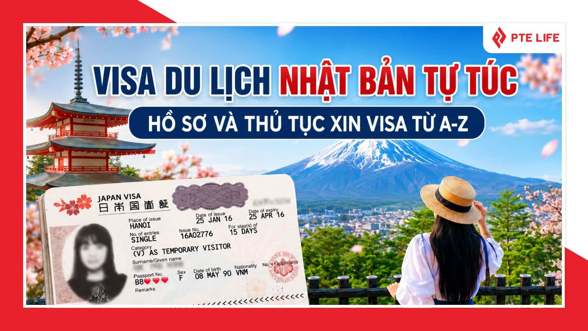 Cách xin visa du lịch Nhật Bản tự túc từ A-Z