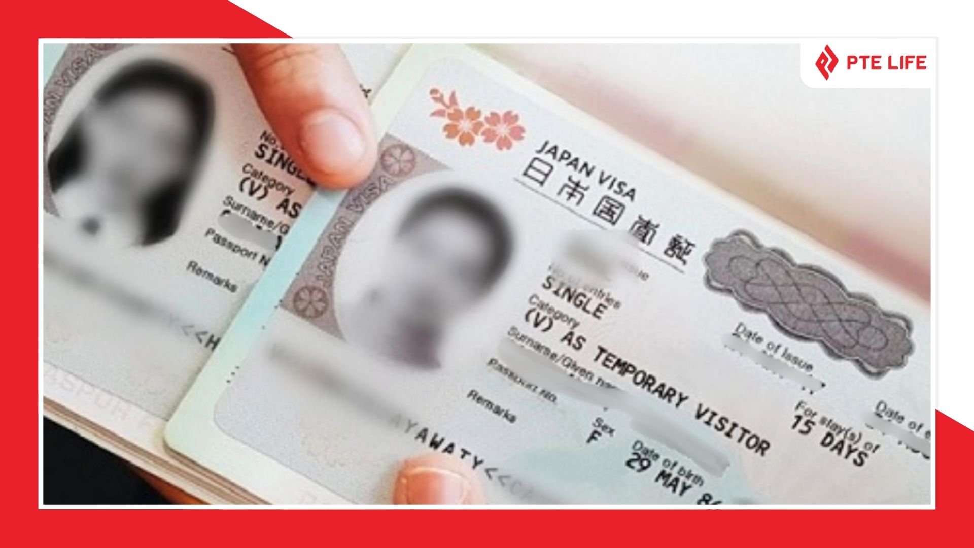 Mẫu visa thăm thân Nhật Bản