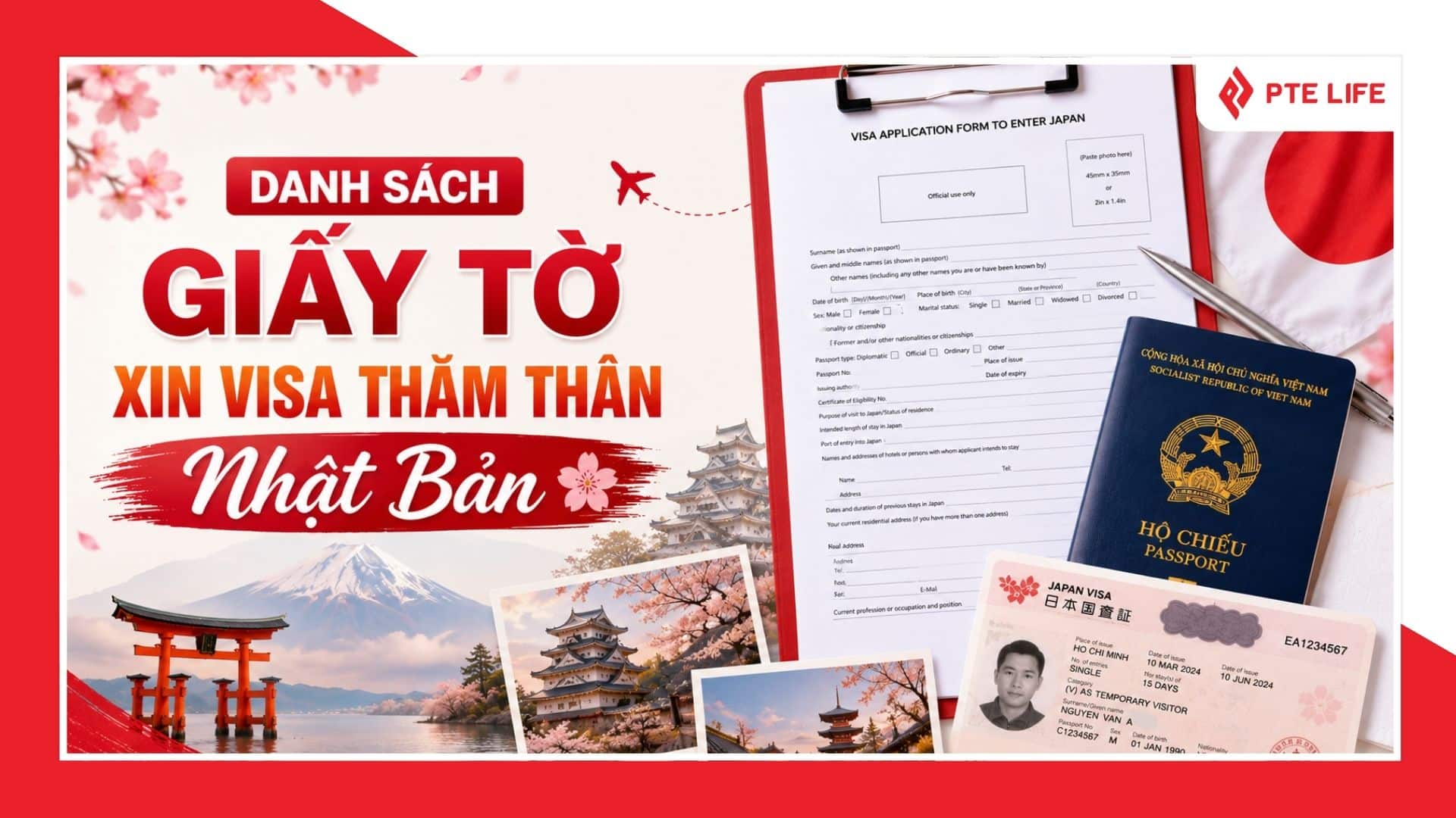 Cập nhật danh sách các giấy tờ xin visa thăm thân Nhật Bản 2026