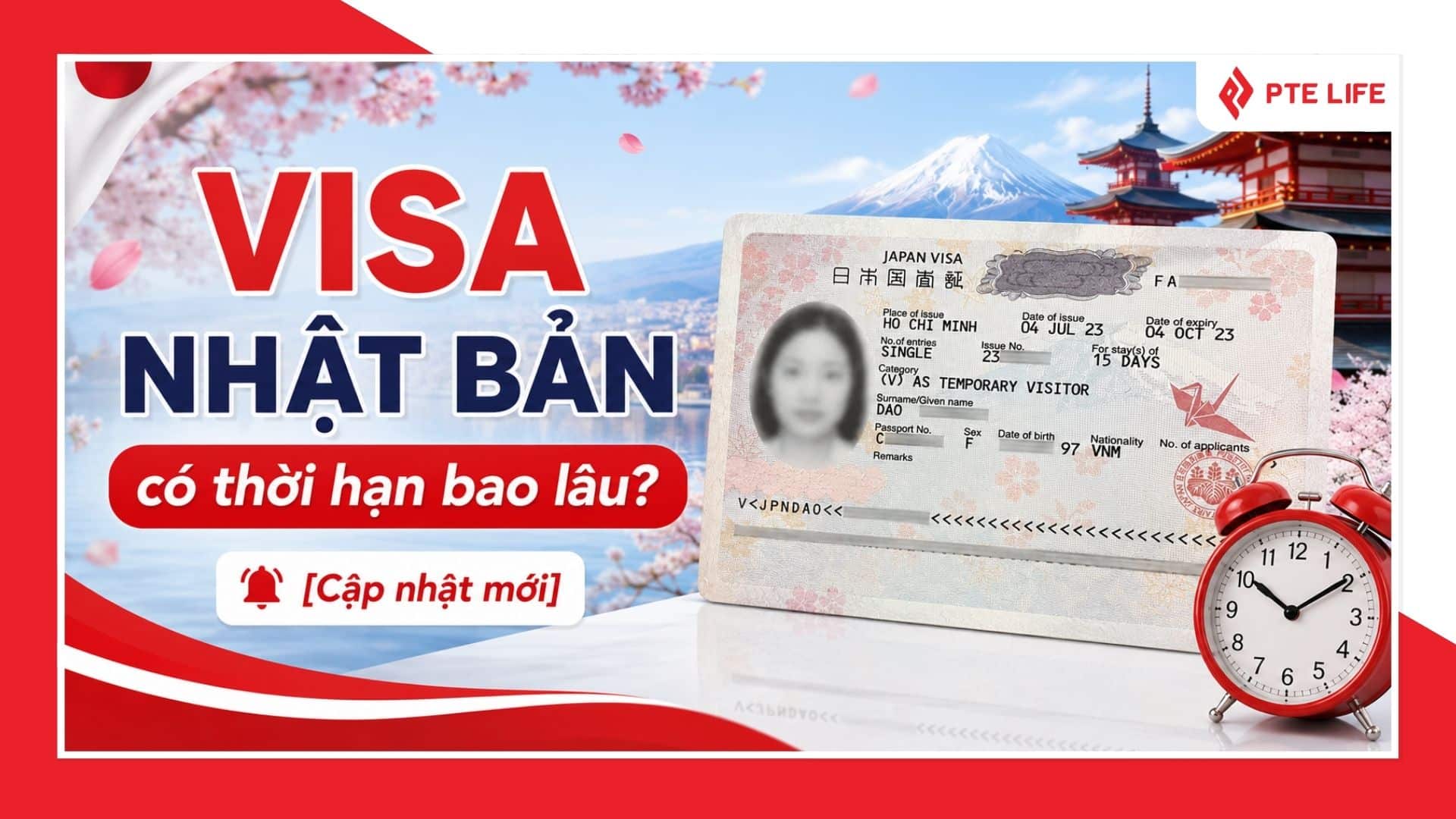 Visa Nhật Bản có thời hạn bao lâu