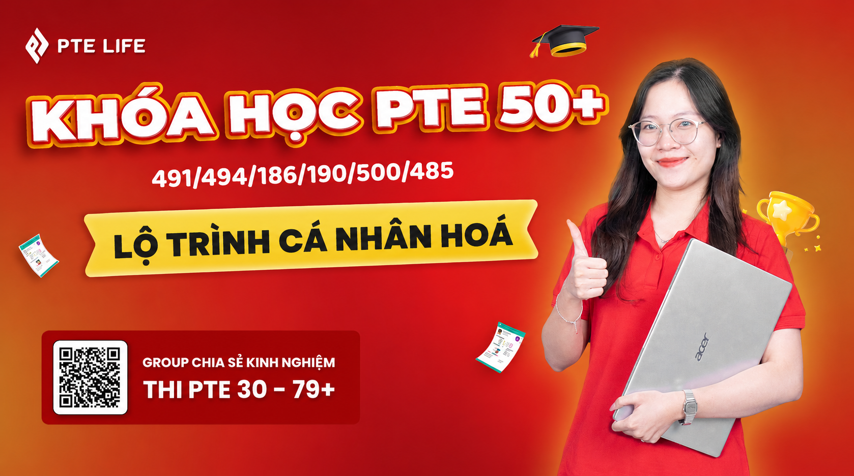 Khoá học PTE 50+