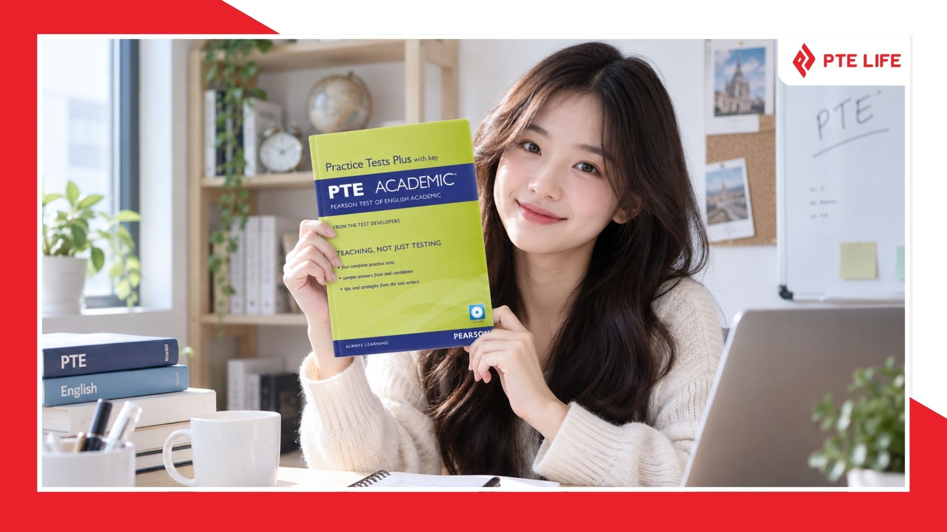 Review sách PTE Academic Practice Tests Plus 4 Sách PTE Academic Practice Tests Plus with Key phù hợp với người tự học PTE